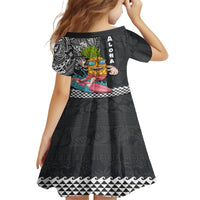 Hawaii Pineapple Surfing With Kakau Tribal Family Matching Off Shoulder Maxi Dress and Hawaiian Shirt LT03 - Polynesian Pride