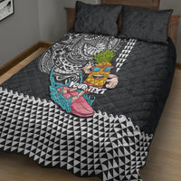 Hawaii Pineapple Surfing Kakau Tribal Personalised Quilt Bed Set LT03 - Polynesian Pride