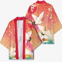 Hawaiian and Japanese Culture Together Kimono Kakau Art Tattoo with Cranes and Sakura Spring Vibe LT03 - Polynesian Pride
