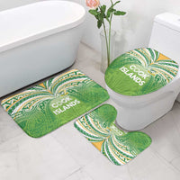 Cook Islands Rugby League Bathroom Set Tatau Tribal Motifs-Light Green Color LT03 - Polynesian Pride