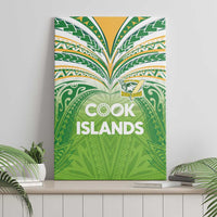 Cook Islands Rugby League Canvas Wall Art Tatau Tribal Motifs-Light Green Color LT03 - Polynesian Pride
