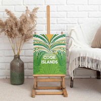 Cook Islands Rugby League Canvas Wall Art Tatau Tribal Motifs-Light Green Color LT03 - Polynesian Pride