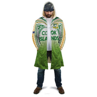 Custom Cook Islands Rugby League Cloak Tatau Tribal Motifs-Light Green Color - Polynesian Pride
