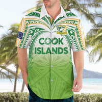 Custom Cook Islands Rugby League Hawaiian Shirt Tatau Tribal Motifs-Light Green Color LT03 - Polynesian Pride