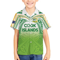 Custom Cook Islands Rugby League Hawaiian Shirt Tatau Tribal Motifs-Light Green Color LT03 - Polynesian Pride