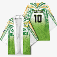 Custom Cook Islands Rugby League Kimono Tatau Tribal Motifs-Light Green Color LT03 - Polynesian Pride