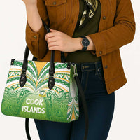 Cook Islands Rugby League Leather Bag Tatau Tribal Motifs-Light Green Color LT03 - Polynesian Pride