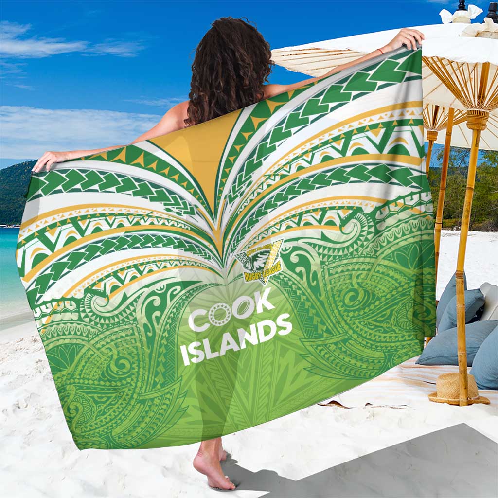 Cook Islands Rugby League Sarong Tatau Tribal Motifs-Light Green Color LT03 One Size 44 x 66 inches Green - Polynesian Pride