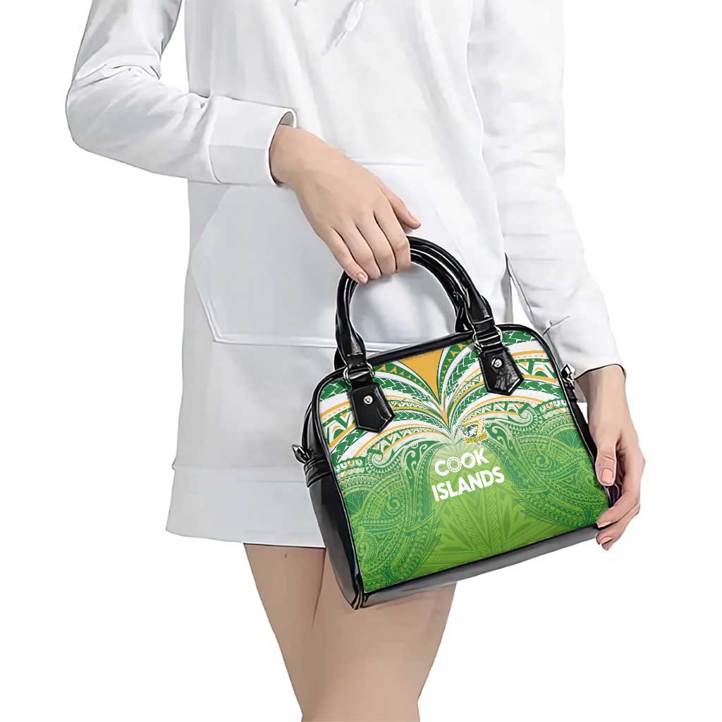 Cook Islands Rugby League Shoulder Handbag Tatau Tribal Motifs-Light Green Color LT03 - Polynesian Pride