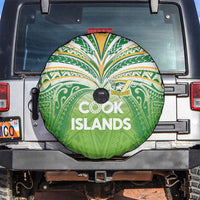 Cook Islands Rugby League Spare Tire Cover Tatau Tribal Motifs-Light Green Color LT03 Green - Polynesian Pride