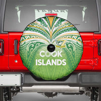 Cook Islands Rugby League Spare Tire Cover Tatau Tribal Motifs-Light Green Color LT03 - Polynesian Pride