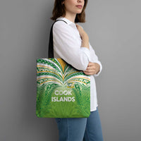 Cook Islands Rugby League Tote Bag Tatau Tribal Motifs-Light Green Color LT03 - Polynesian Pride