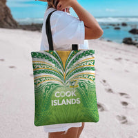 Cook Islands Rugby League Tote Bag Tatau Tribal Motifs-Light Green Color LT03 - Polynesian Pride