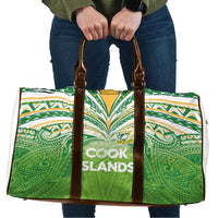 Cook Islands Rugby League Travel Bag Tatau Tribal Motifs-Light Green Color LT03 Green - Polynesian Pride