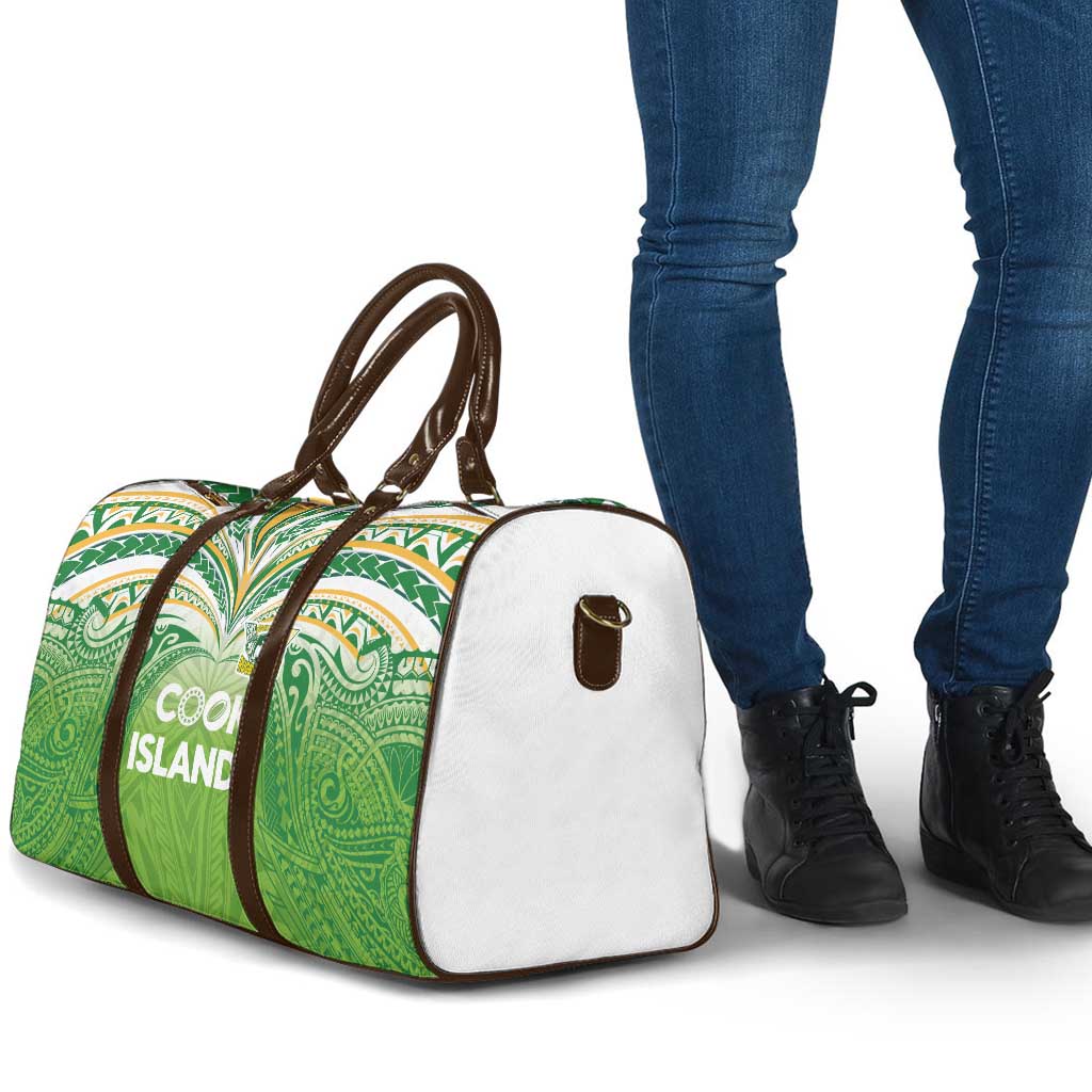 Cook Islands Rugby League Travel Bag Tatau Tribal Motifs-Light Green Color LT03 - Polynesian Pride