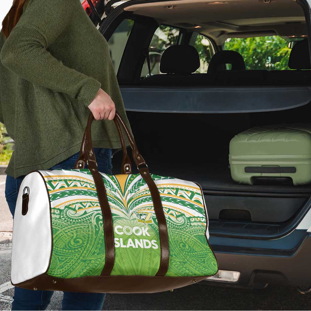 Cook Islands Rugby League Travel Bag Tatau Tribal Motifs-Light Green Color LT03 - Polynesian Pride