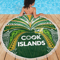 Cook Islands Rugby League Beach Blanket Tatau Tribal Motifs-Dark Green Color LT03 - Polynesian Pride