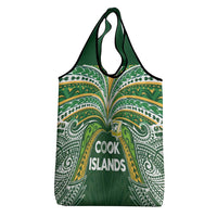 Cook Islands Rugby League Grocery Bag Tatau Tribal Motifs-Dark Green Color LT03 - Polynesian Pride