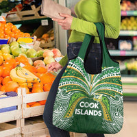 Cook Islands Rugby League Grocery Bag Tatau Tribal Motifs-Dark Green Color LT03 - Polynesian Pride