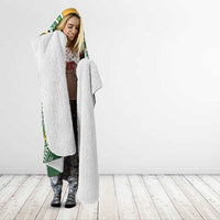 Cook Islands Rugby League Hooded Blanket Tatau Tribal Motifs-Dark Green Color LT03 - Polynesian Pride