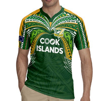 Custom Cook Islands Rugby League Rugby Jersey Tatau Tribal Motifs-Dark Green Color LT03 - Polynesian Pride
