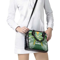 Cook Islands Rugby League Shoulder Handbag Tatau Tribal Motifs-Dark Green Color LT03 - Polynesian Pride