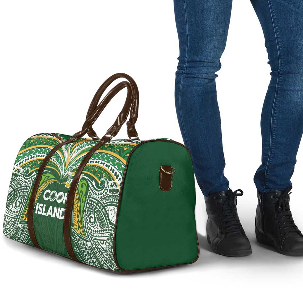 Cook Islands Rugby League Travel Bag Tatau Tribal Motifs-Dark Green Color LT03 - Polynesian Pride