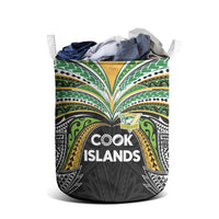 Cook Islands Rugby League Laundry Basket Tatau Tribal Motifs-Black Color LT03 - Polynesian Pride