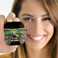 Cook Islands Rugby League AirPods Case Tatau Tribal Motifs-Black Color LT03 - Polynesian Pride