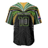 Custom Cook Islands Rugby League Baseball Jersey Tatau Tribal Motifs-Black Color LT03 - Polynesian Pride