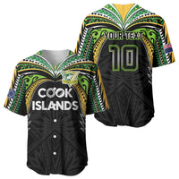 Custom Cook Islands Rugby League Baseball Jersey Tatau Tribal Motifs-Black Color LT03 - Polynesian Pride