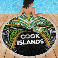 Cook Islands Rugby League Beach Blanket Tatau Tribal Motifs-Black Color LT03 - Polynesian Pride