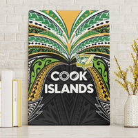 Cook Islands Rugby League Canvas Wall Art Tatau Tribal Motifs-Black Color LT03 Without Frame Black - Polynesian Pride