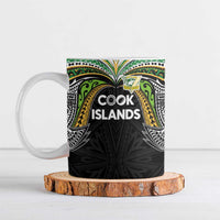 Custom Cook Islands Rugby League Ceramic Mug Tatau Tribal Motifs-Black Color LT03 Black - Polynesian Pride