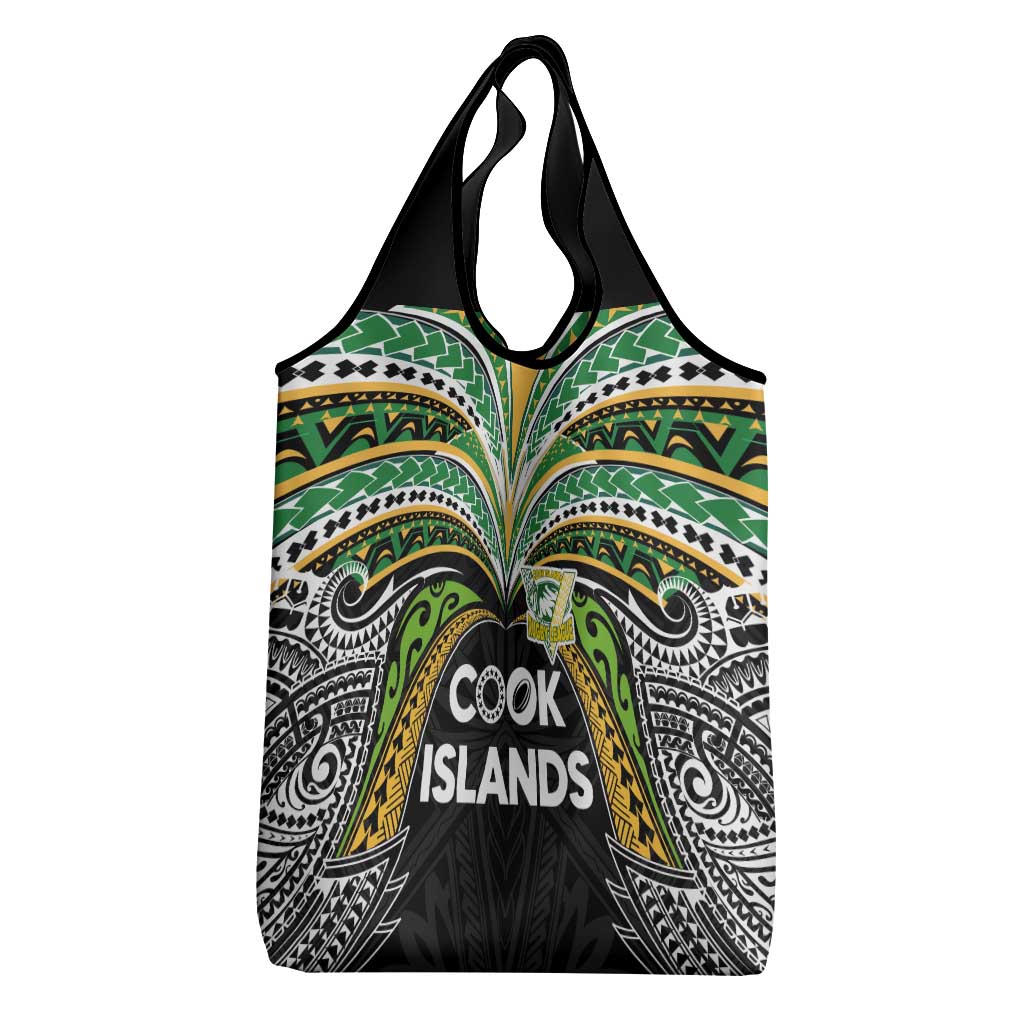 Cook Islands Rugby League Grocery Bag Tatau Tribal Motifs-Black Color LT03 - Polynesian Pride