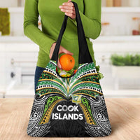 Cook Islands Rugby League Grocery Bag Tatau Tribal Motifs-Black Color LT03 - Polynesian Pride