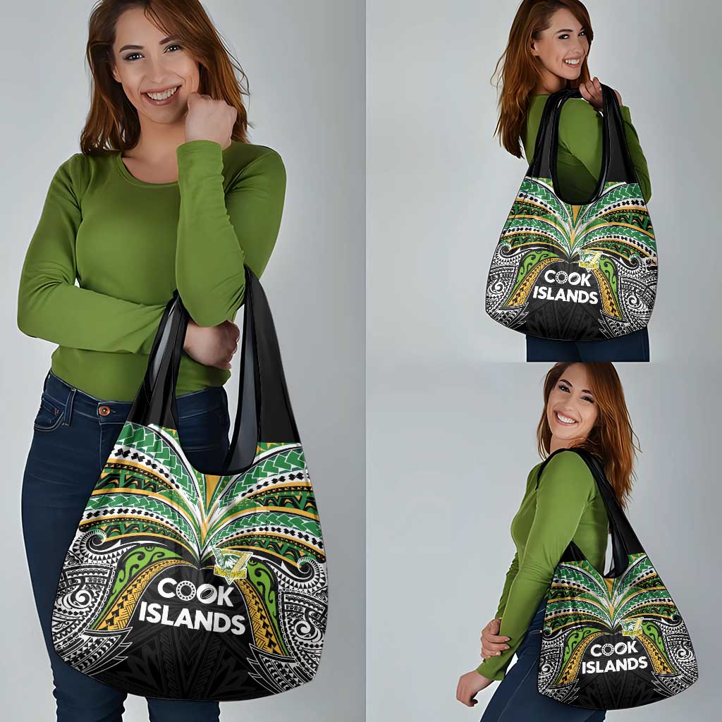 Cook Islands Rugby League Grocery Bag Tatau Tribal Motifs-Black Color LT03 - Polynesian Pride