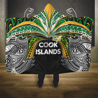 Cook Islands Rugby League Hooded Blanket Tatau Tribal Motifs-Black Color LT03 - Polynesian Pride