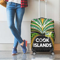 Cook Islands Rugby League Luggage Cover Tatau Tribal Motifs-Black Color LT03 - Polynesian Pride