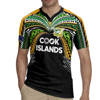 Custom Cook Islands Rugby League Rugby Jersey Tatau Tribal Motifs-Black Color LT03 - Polynesian Pride