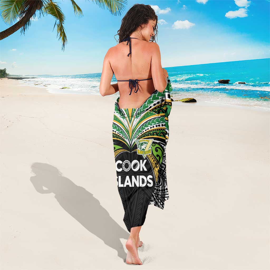 Cook Islands Rugby League Sarong Tatau Tribal Motifs-Black Color LT03 - Polynesian Pride