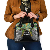 Cook Islands Rugby League Shoulder Handbag Tatau Tribal Motifs-Black Color LT03 - Polynesian Pride
