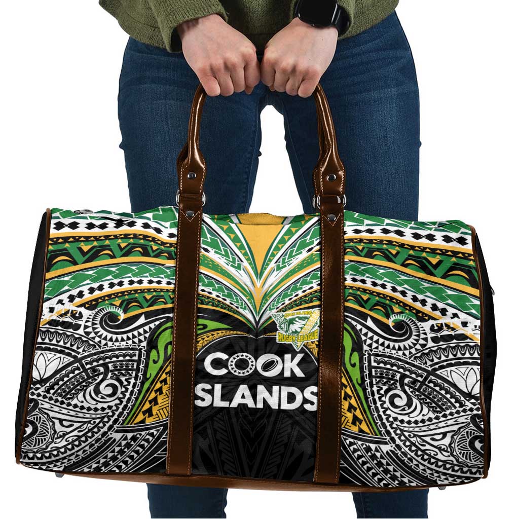 Cook Islands Rugby League Travel Bag Tatau Tribal Motifs-Black Color LT03 Black - Polynesian Pride