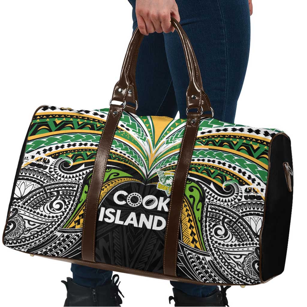 Cook Islands Rugby League Travel Bag Tatau Tribal Motifs-Black Color LT03 - Polynesian Pride