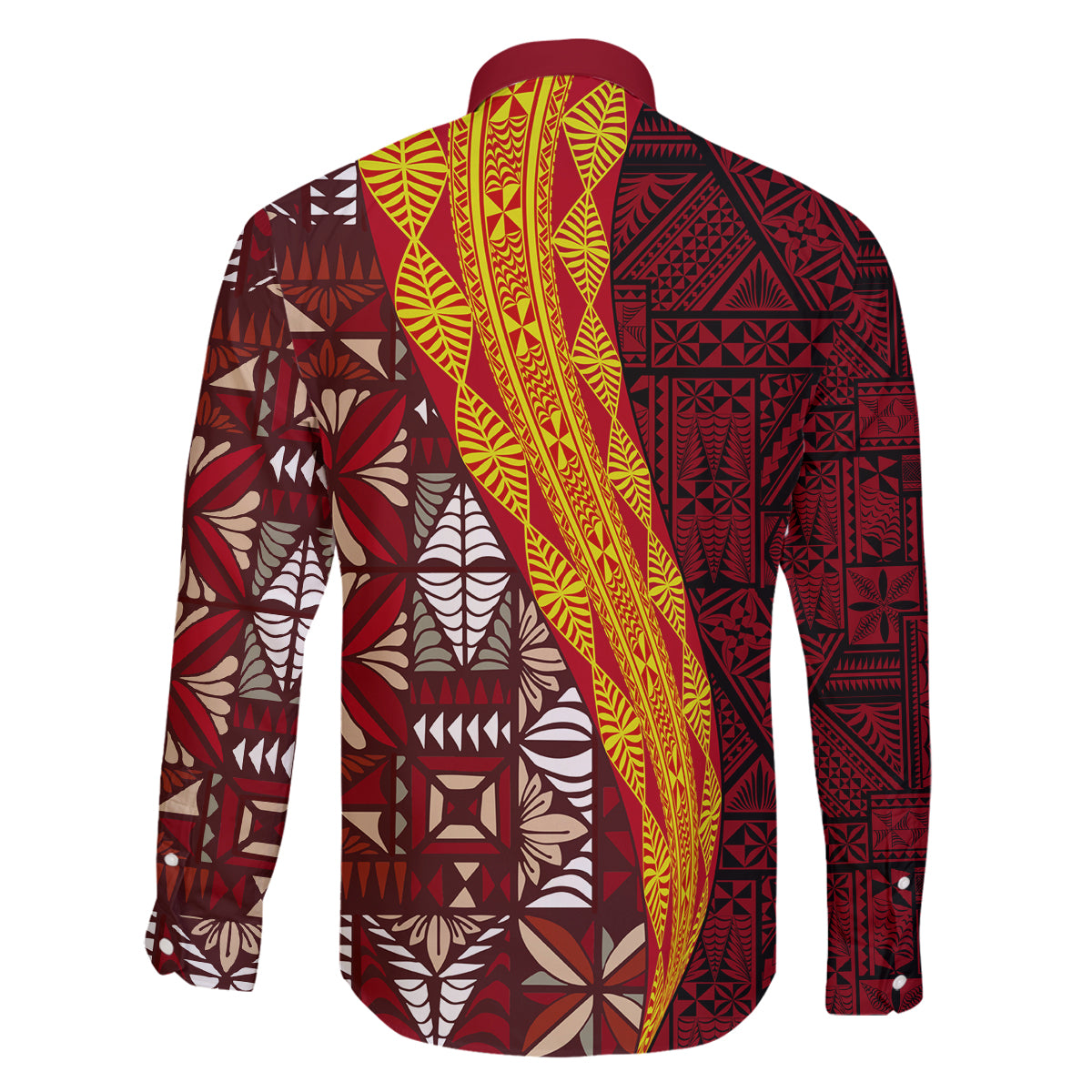 Tonga Feletoa Kupesi Fakatonga Family Matching Off Shoulder Short Dress and Hawaiian Shirt LT03 - Polynesian Pride