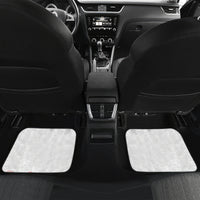 Tokelau ANZAC Day Car Mats Lest We Forget Red Poppy Flowers and Soldier LT03 Set 2pcs - Back White - Polynesian Pride
