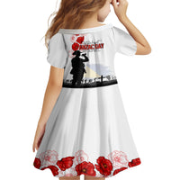 Tokelau ANZAC Day Family Matching Short Sleeve Bodycon Dress and Hawaiian Shirt Lest We Forget Red Poppy Flowers and Soldier LT03 - Polynesian Pride