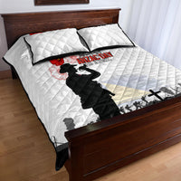 Tokelau ANZAC Day Quilt Bed Set Lest We Forget Red Poppy Flowers and Soldier LT03 - Polynesian Pride