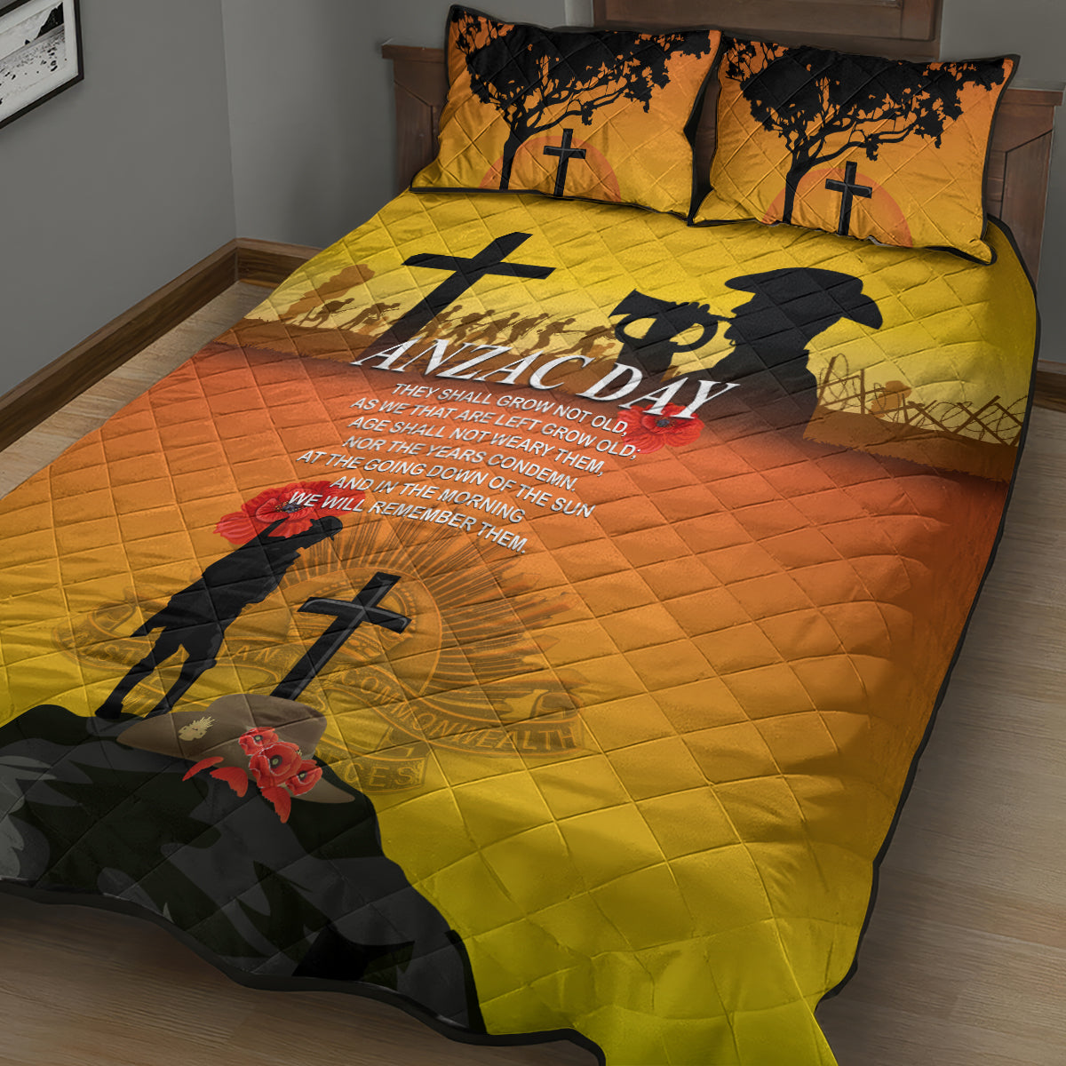 New Zealand and Australia ANZAC Day Quilt Bed Set Gallipoli Lest We Forget LT03 - Polynesian Pride