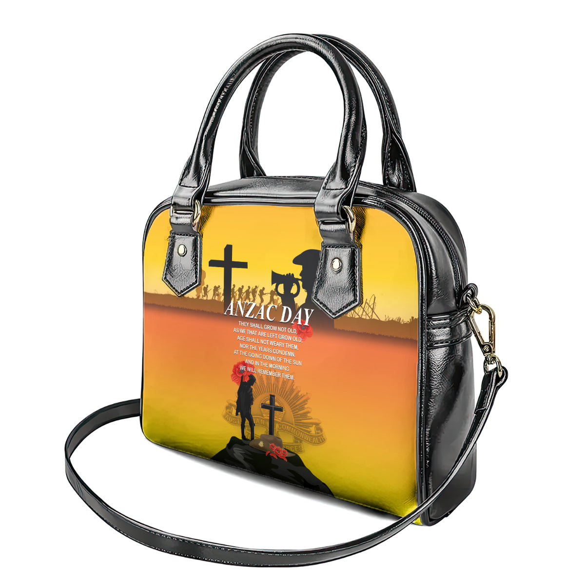 New Zealand and Australia ANZAC Day Shoulder Handbag Gallipoli Lest We Forget LT03 - Polynesian Pride